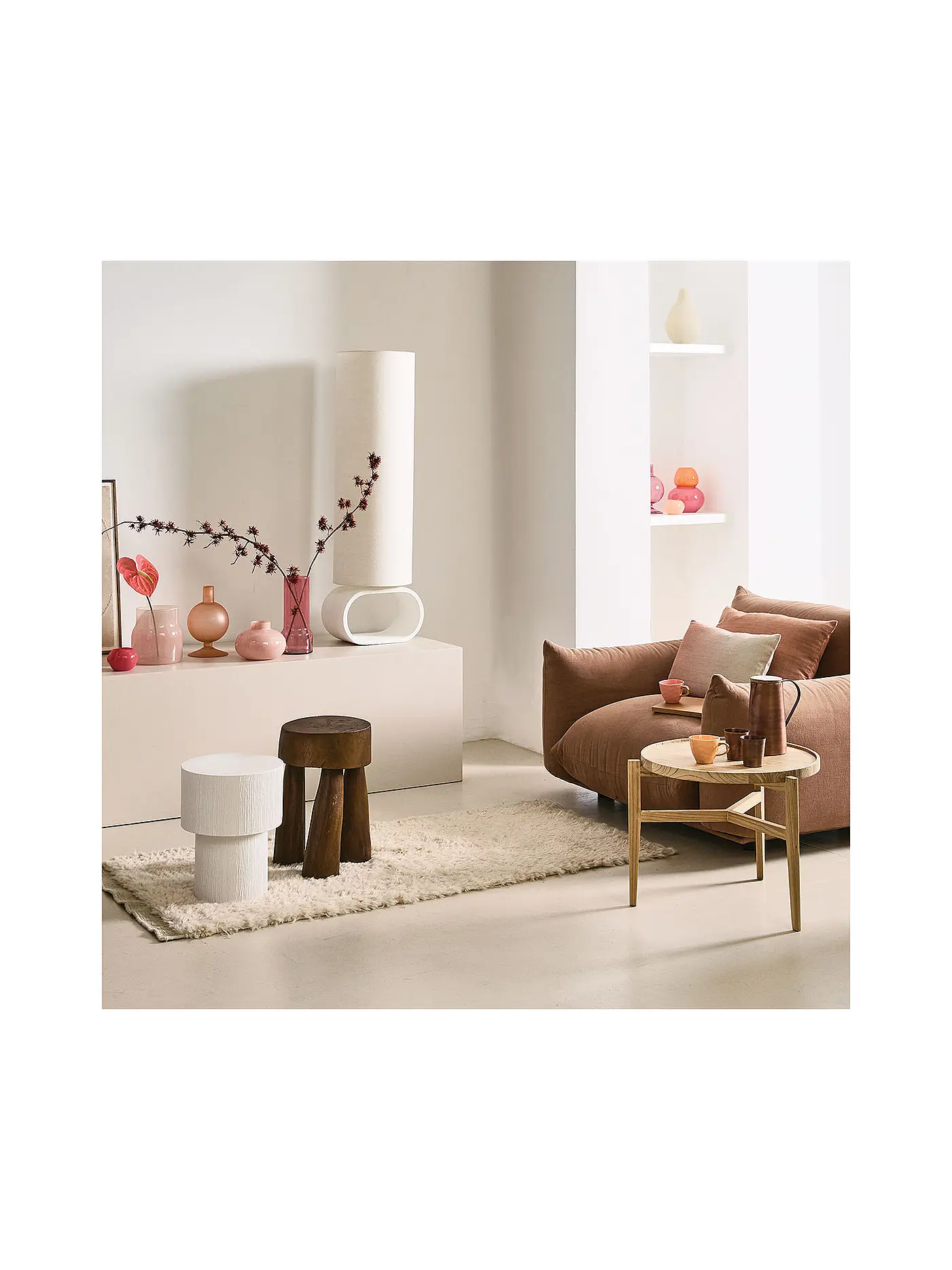URBAN NATURE CULTURE | Beistelltisch 28x37cm ALEZIO White | 